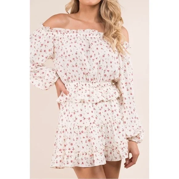 NWT Whiteroom + Cactus Ivory Floral Skirt Set - Picture 2 of 10